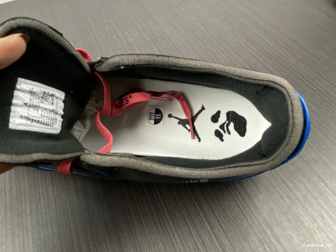 Retro 2 Jordan SP DJ4375-004 Off-White Low Black Blue 0729
